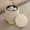 Makeup Stool Bedroom Multi Functional Storage Vanity Stool Cream Style Nail Circular Low Stool With 1