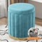 Makeup Stool Bedroom Multi Functional Storage Vanity Stool Cream Style Nail Circular Low Stool With 4