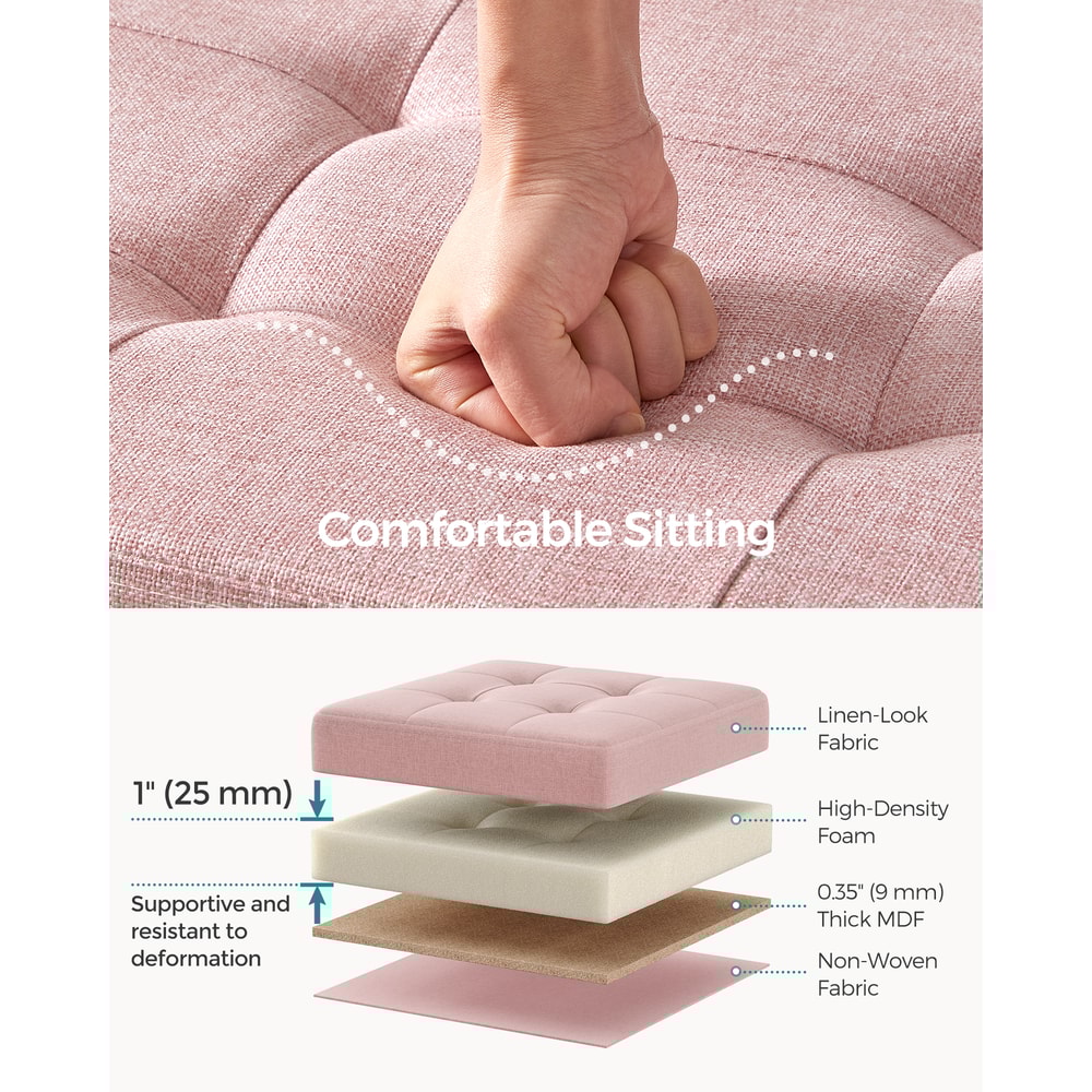 Mazie Collection Folding Storage Ottoman Bench Ottoman Foot Rest End Of Bed Bench Storage Chest 3