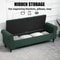 Storage Ottoman With Upholstered Tufted Design End Of Bed Storage Bench For Living Room And Bedroom 3