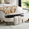 LinenCovered Storage Ottoman Bench FlipTop With Safety Hinges Stylish Home Storage Solution 6
