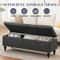 Large Upholstered Storage Ottoman Bench With Safety Hinges Spacious Capacity For Living Room Bedroo 3