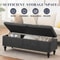 Large Upholstered Storage Ottoman Bench With Safety Hinges Spacious Capacity For Living Room Bedroo 3