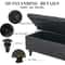Large Upholstered Storage Ottoman Bench With Safety Hinges Spacious Capacity For Living Room Bedroo 5