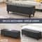 Large Upholstered Storage Ottoman Bench With Safety Hinges Spacious Capacity For Living Room Bedroo 6