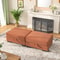 Upholstered Ottoman With Storage Corduroy Ottoman For Living Room Modular Sofa Ottoman For Stylish 1