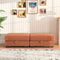 Upholstered Ottoman With Storage Corduroy Ottoman For Living Room Modular Sofa Ottoman For Stylish 2