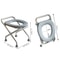 Stainless Steel Toilet Chair Folding Mobile Toilet For Elderly Pregnant Women Squat Stool With Stor 2