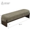 Minimalist Dark Green Ottoman Bench Wooden Sofa Footrest For Living Room Bedroom End Of Bed Storage 1