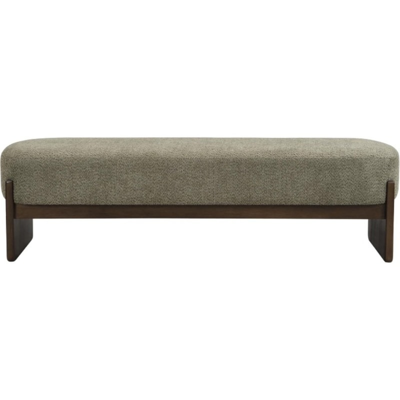 Minimalist Dark Green Ottoman Bench Wooden Sofa Footrest For Living Room Bedroom End Of Bed Storage 4