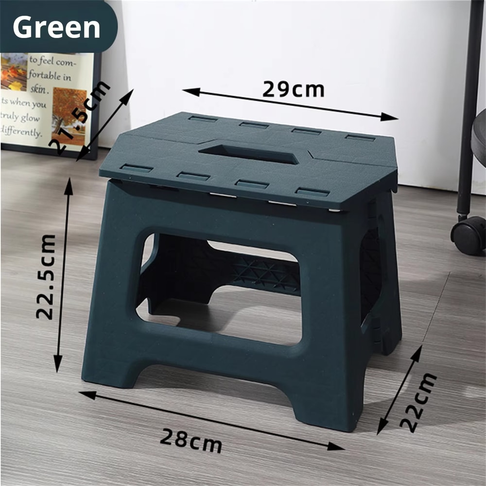 Adult Folding Footstool For Living Room Kitchen And Bathroom Shower Stool Waterproof Plastic Portab 3