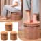 Tree Stump Storage Ottoman, Collapsible Footrest Seat, Folding Stool, Foldable Storage Box for Living Room, Bedroom