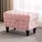 Storage Coffee Table Ottoman Button Tufted Velvet Upholstery Footstool Bed Ottoman For Living Room 0