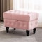 Storage Coffee Table Ottoman Button Tufted Velvet Upholstery Footstool Bed Ottoman For Living Room 0