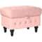 Storage Coffee Table Ottoman Button Tufted Velvet Upholstery Footstool Bed Ottoman For Living Room 3