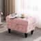 Storage Coffee Table Ottoman Button Tufted Velvet Upholstery Footstool Bed Ottoman For Living Room 5