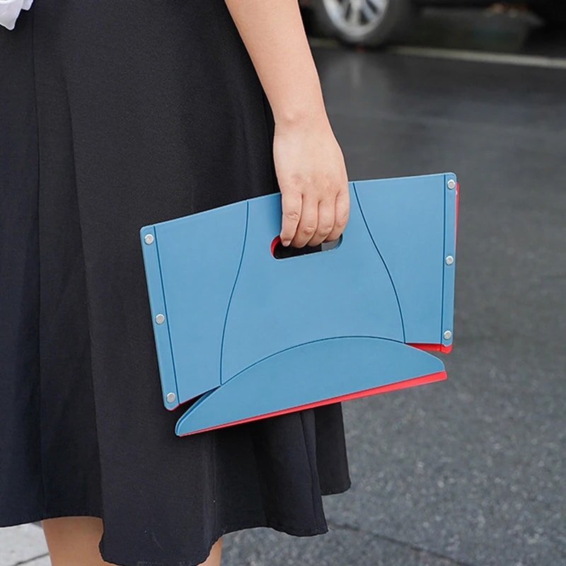 Portable Folding Stool For Outdoor Camping Fishing MultiFunctional Chair With Handheld Basket Stora 3