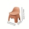Plastic Circular Stool Household Chair With Backrest Small Stool Durable Portable Suitable For Livi 2
