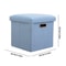 Folding Storage Ottoman Cube Footrest With Sponge Lid Multipurpose Foot Rest Stool For Room Dorm 2