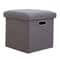 Folding Storage Ottoman Cube Footrest With Sponge Lid Multipurpose Foot Rest Stool For Room Dorm 3