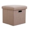 Folding Storage Ottoman Cube Footrest With Sponge Lid Multipurpose Foot Rest Stool For Room Dorm 6