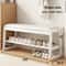 Changing Stool MultiLayer Storage Solid Wood Entrance Door Bench Can Sit On Shoe Stool For Home 9