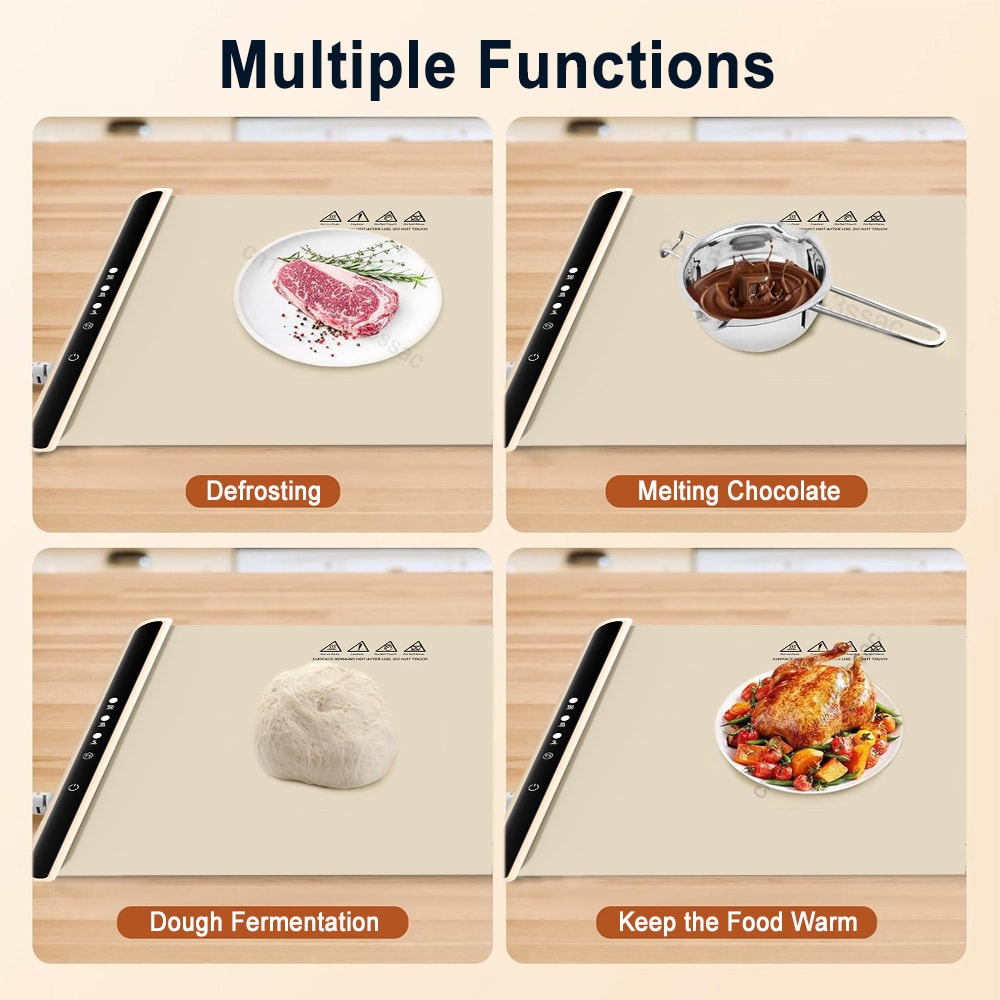 Electric Warming Tray Foldable Food Warmer Fast Heating Portable Dining Table Warmer Full Surface H 5