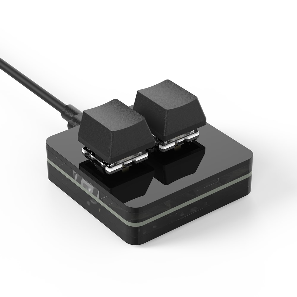 Macro Pad RGB Mini Hot Swap Macro Programming Keyboard Custom Knob Keypads With Red Switches Keys F 2