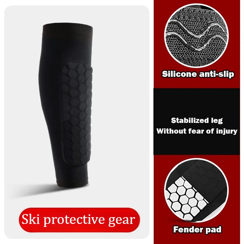 Guard Sleeves Pair Padded AntiShin Bang Relief ImpactAbsorbing Calf Protector For Skiing Snowboard 3