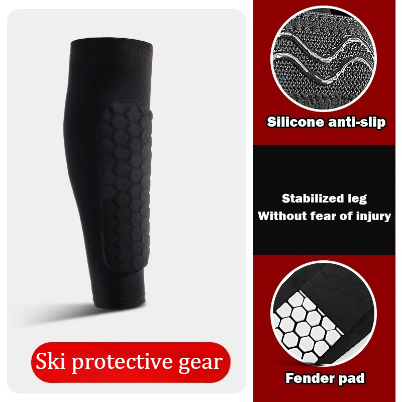 Guard Sleeves Pair Padded AntiShin Bang Relief ImpactAbsorbing Calf Protector For Skiing Snowboard 3