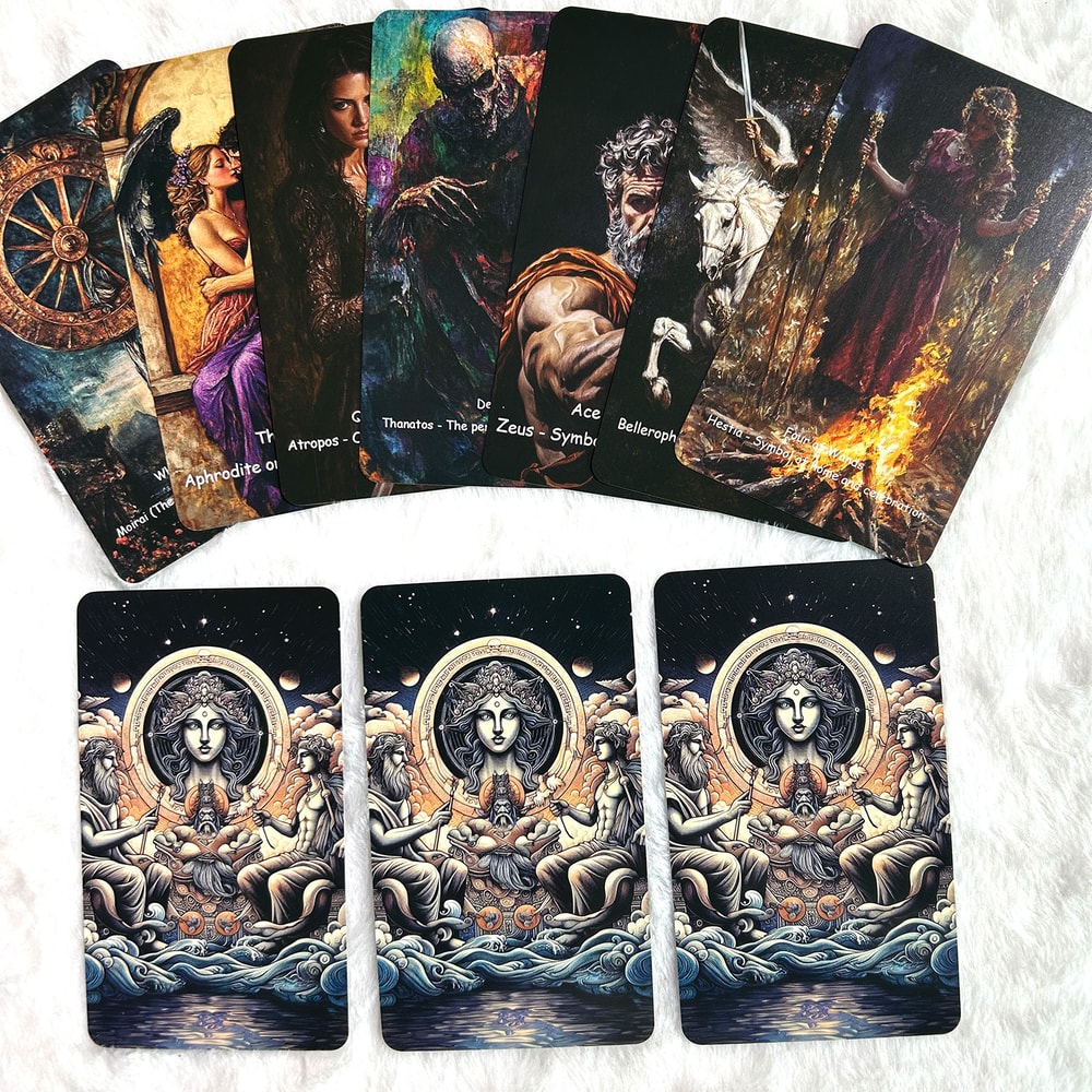 Tarot Greek Mythology Divination Rune Board Game, Classic Theme, Innovative Illustration Keywords