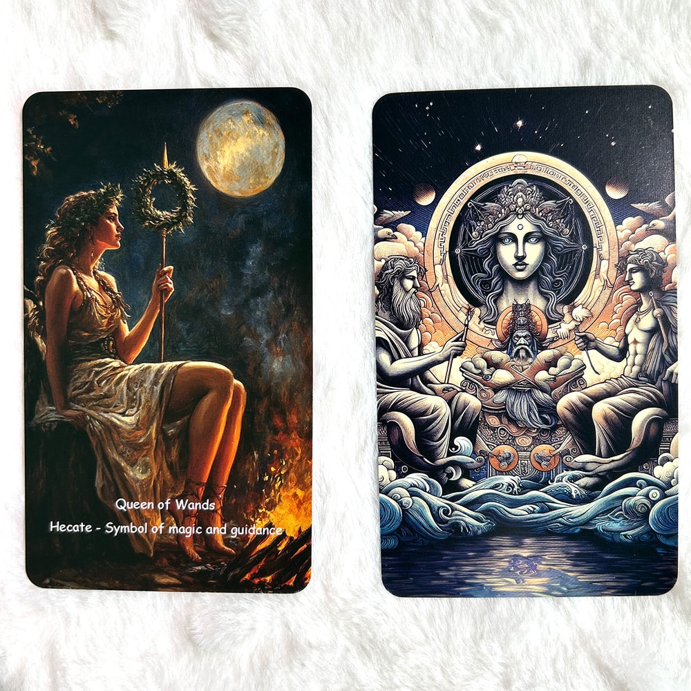 Tarot Greek Mythology Divination Rune Board Game, Classic Theme, Innovative Illustration Keywords