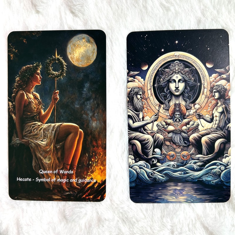 Tarot Greek Mythology Divination Rune Board Game, Classic Theme, Innovative Illustration Keywords