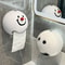 Creative Smiling Face Toilet Paper Box Wall Mounted No Punching Waterproof Suction Tissue Holder Fo 0