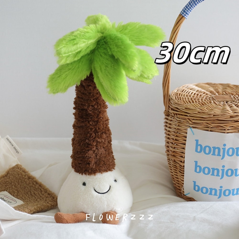 Lemonade Coconut Plushies Very Soft Palm Tree Red Coral Plush Toy Cartoon Doll Home Decor Xmas Gift 8