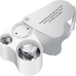 jewellery magnifier with lights, magnification magnifying glass, portable pocket magnifier for reading