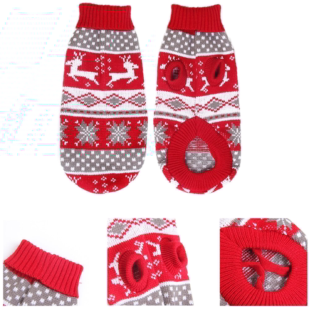 Warm Pet Dog Sweater Winter Dog Clothes For Small Medium Dogs Knitted Puppy Cat Coat For Chihuahua 3