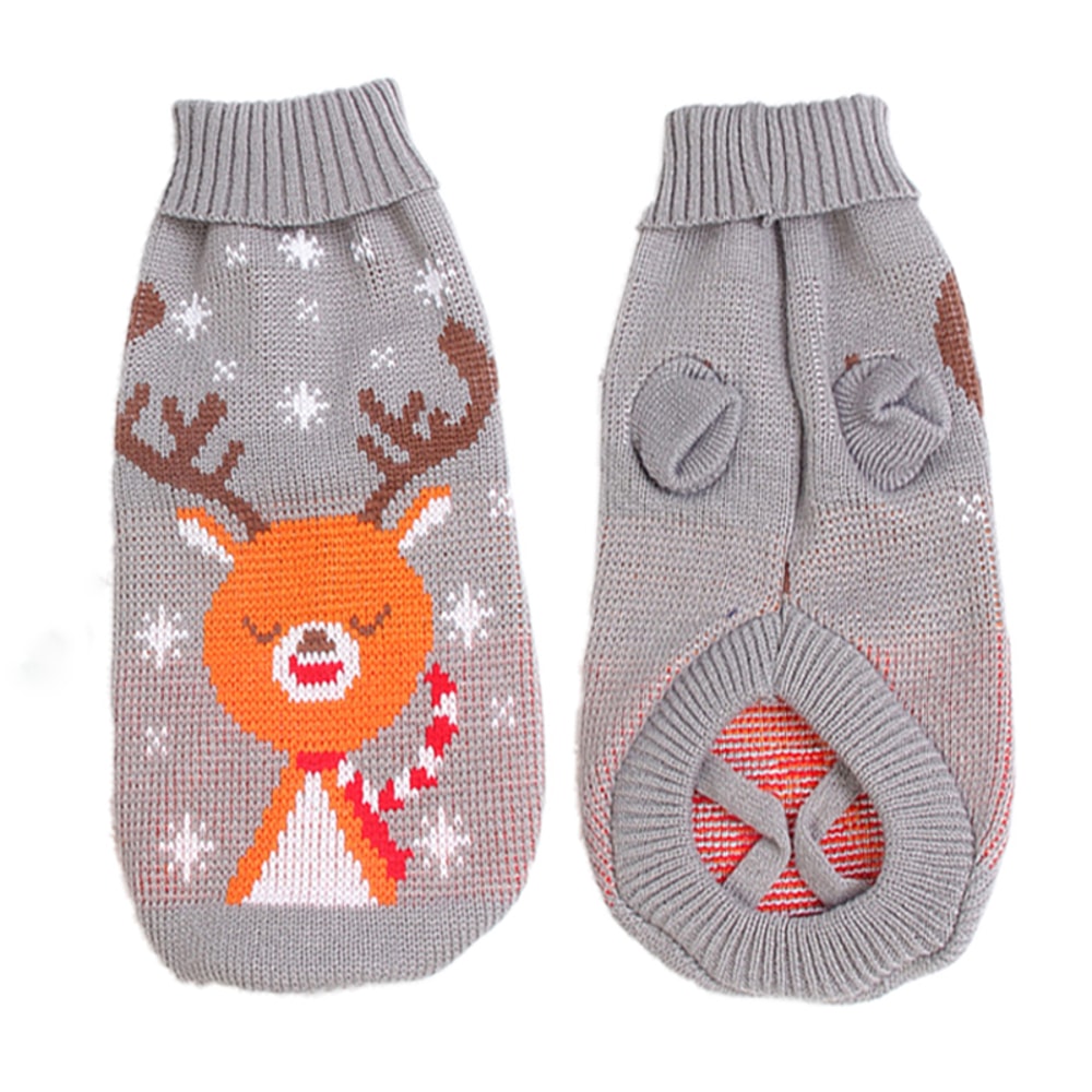 Warm Pet Dog Sweater Winter Dog Clothes For Small Medium Dogs Knitted Puppy Cat Coat For Chihuahua 5