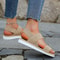 Women Fashion Trend Anti-Slip Comfortable Colour Blocking Soft Sole, Wear-Resistant Solid Elastic Band