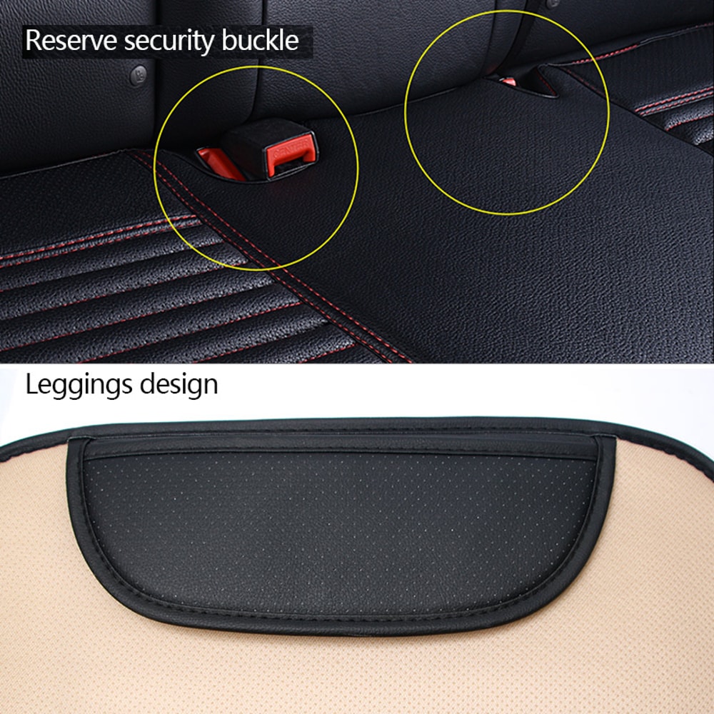 Leather Car Seat Cover Universal Vehicle Seat Cushion AntiSlip Chair Protector Waterproof Sweat Pro