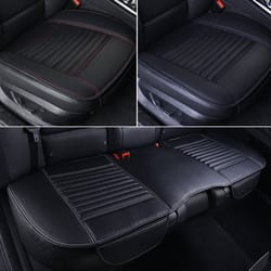 leather car seat cover, universal vehicle seat cushion, anti-slip chair protector, waterproof, sweat proof surface