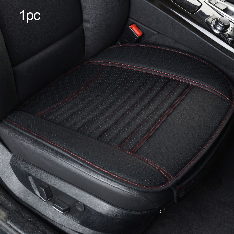 Leather Car Seat Cover Universal Vehicle Seat Cushion AntiSlip Chair Protector Waterproof Sweat Pro
