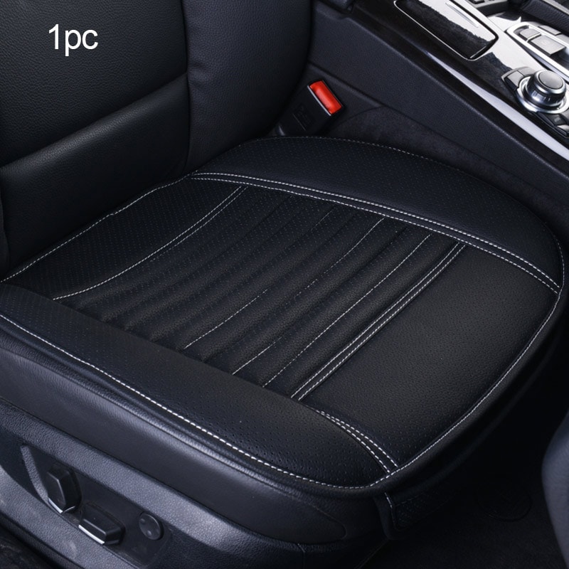 Leather Car Seat Cover Universal Vehicle Seat Cushion AntiSlip Chair Protector Waterproof Sweat Pro