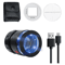 Magnifier, Rechargeable Jewellers Magnifying Glass with LED Light, Adjustable Focal Length Magnifier