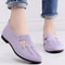 Fashionable Women Breathable Summer Mesh Shoes Lightweight Slip On Flats Casual Non Slip Sports Vul 1
