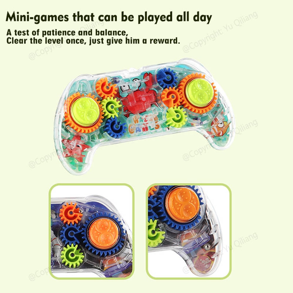 Intelligence Maze Disc Gear Track Ball Logic Training Toy Enhances Attention Childrens Game Control 3