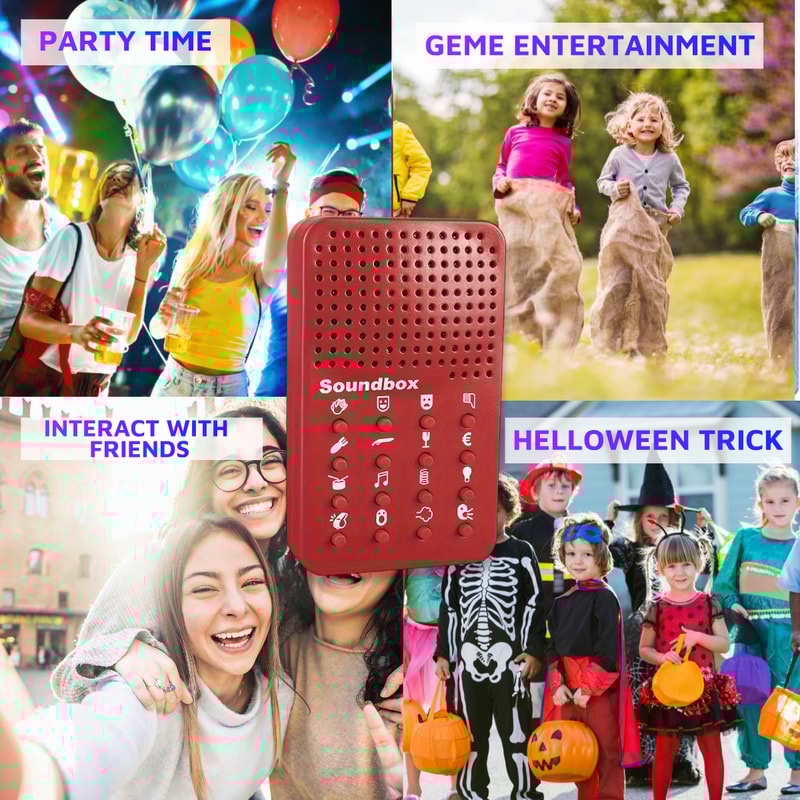 Portable Electronic Party Sound Maker With Sound Effects Classic Machine Novelty Prank Toy Gift For 3