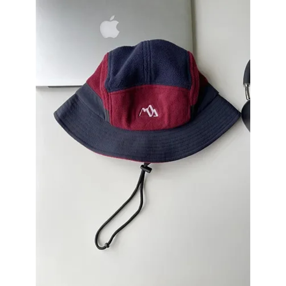 Short Brim Baseball Cap With Color Matching Ear Protection Winter Velvet Aviator Bucket Hat For Men 5