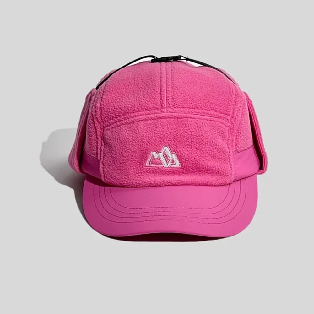 Short Brim Baseball Cap With Color Matching Ear Protection Winter Velvet Aviator Bucket Hat For Men 9