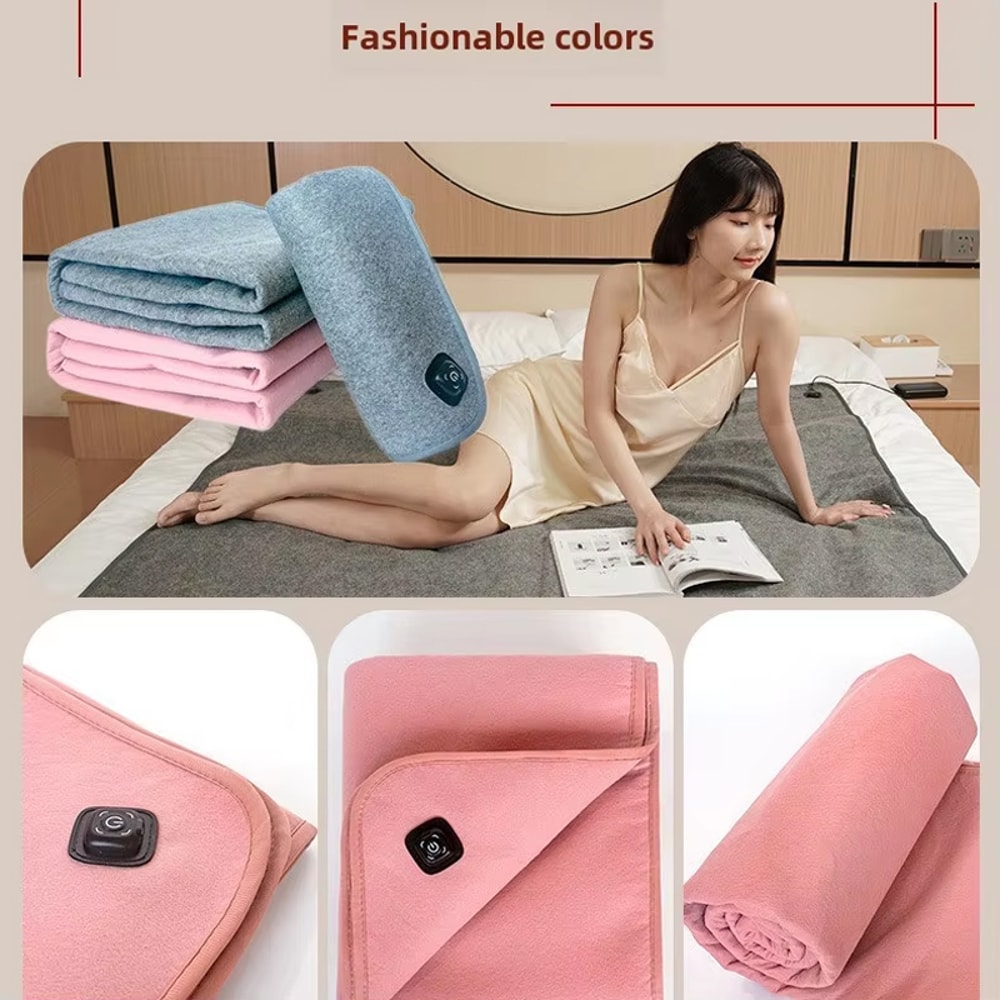 Heated Mat Plush Electric Blanket Single Mattress Portable USB TypeC Interface Washable For Office 3